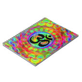 Tiedye doelwit met Om-symbool Notitieboek (Linkerzijde)