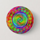 Tiedye Doelwit Ronde Button 5,7 Cm (Voorkant)