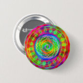 Tiedye Doelwit Ronde Button 5,7 Cm (Voorkant /achterkant)