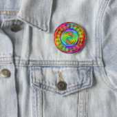 Tiedye Doelwit Ronde Button 5,7 Cm (In situ)