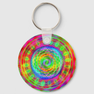 Tiedye doelwit sleutelhanger