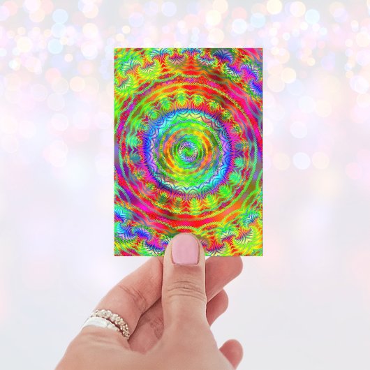 Tiedye doelwit visitekaartje