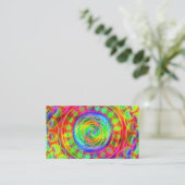Tiedye doelwit visitekaartje (Staand voorkant)