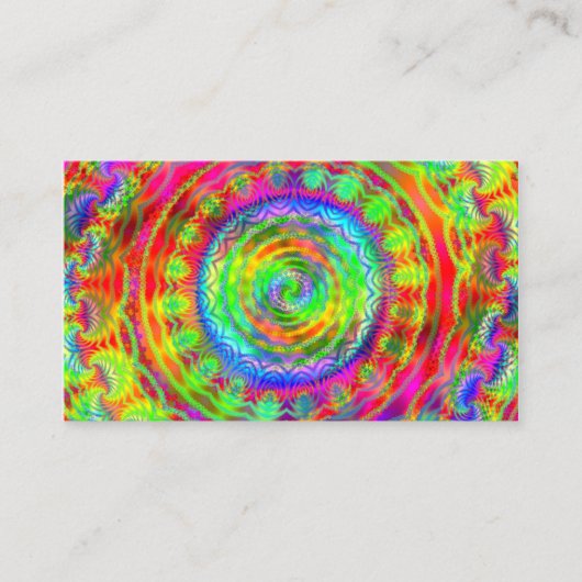 Tiedye doelwit visitekaartje (Voorkant)