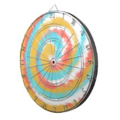 Tiedye Draai Regenboog Dartbord (Voorkant Rechts)