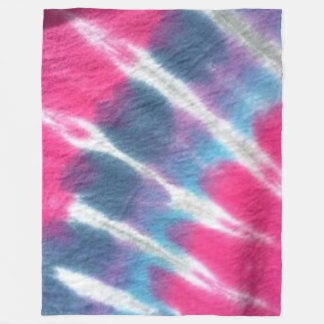 tiedye fleece blanket    largepink deken