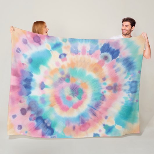 Tiedye Fleece Deken (In situ)
