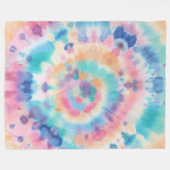 Tiedye Fleece Deken (Voorkant (Horizontaal))