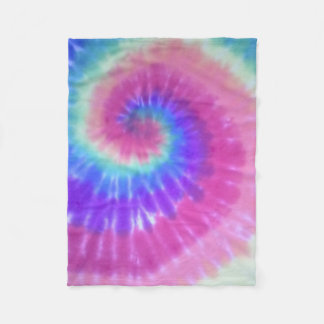 tiedye fleece deken regenboogspiraal