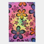 tiedye floral theedoek (Verticaal)