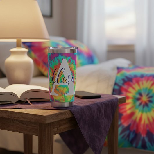 Tiedye gepersonaliseerd geïsoleerde drinkbeker