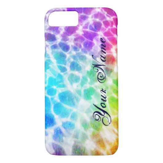 Tiedye Hippie Wavy Rainbow-effect Case-Mate iPhone Case (Achterkant)