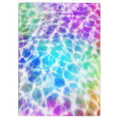 Tiedye Hippie Wavy Rainbow-effect Klembord (Achterkant)