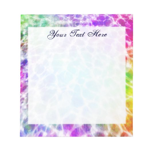 Tiedye Hippie Wavy Rainbow-effect Notitieblok (Voorkant)