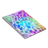 Tiedye Hippie Wavy Rainbow-effect Notitieboek (Rechterzijde)