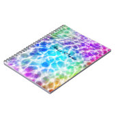 Tiedye Hippie Wavy Rainbow-effect Notitieboek (Linkerzijde)