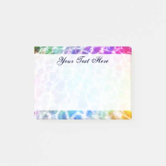 Tiedye Hippie Wavy Rainbow-effect Post-it® Notes (Voorkant)