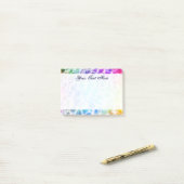 Tiedye Hippie Wavy Rainbow-effect Post-it® Notes (Op bureau)