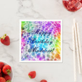 Tiedye Hippie Wavy Rainbow-effect Servetten (Insitu)