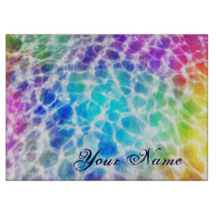 Tiedye Hippie Wavy Rainbow-effect Snijplank