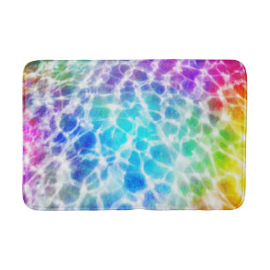 Tiedye Hippie Wavy Rainbow Pool Water Effect Badmat
