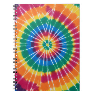 Tiedye, levendig gekleurd, notitieboek
