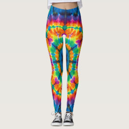 Tiedye, levendig gekleurde leggings