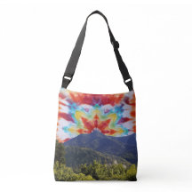 Tiedye lucht Mt Tamalpais crossbody tas