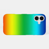 Tiedye midden spectrum kleuren iPhone 16 hoesje (Achterkant horizontaal)