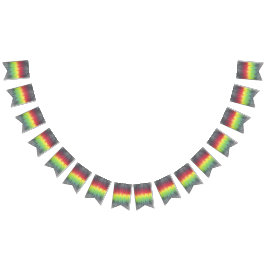 Tiedye partij bunting banner Rasta 2