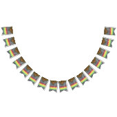 Tiedye party bunting banner Rasta 1 (Alle)