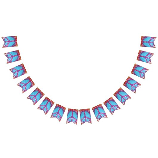 Tiedye party goot banner Vredesbord (Alle)