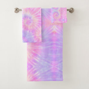 Tiedye Pastel Rainbow Spiral Hippie Tie Dye Bad Handdoek