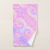 Tiedye Pastel Rainbow Spiral Hippie Tie Dye Bad Handdoek (Handdoek)