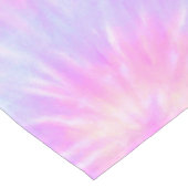 Tiedye Pastel Rainbow Spiral Hippie Tie Dye Korte Tafelloper (Hoek)