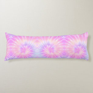 Tiedye Pastel Rainbow Spiral Hippie Tie Dye Lichaamskussen