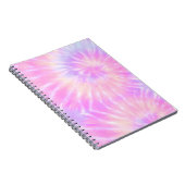Tiedye Pastel Rainbow Spiral Hippie Tie Dye Notitieboek (Rechterzijde)