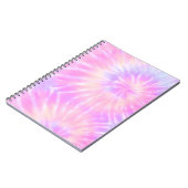Tiedye Pastel Rainbow Spiral Hippie Tie Dye Notitieboek (Linkerzijde)