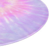 Tiedye Pastel Rainbow Spiral Hippie Tie Dye Snijplank (Hoek)