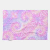Tiedye Pastel Rainbow Spiral Hippie Tie Dye Theedoek (Horizontaal)