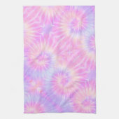 Tiedye Pastel Rainbow Spiral Hippie Tie Dye Theedoek (Verticaal)