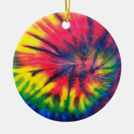 Tiedye-patroon Keramisch Ornament (Voorkant)