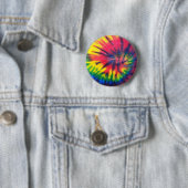 Tiedye-patroon Ronde Button 5,7 Cm (In situ)