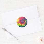 Tiedye-patroon Ronde Sticker (Envelop)