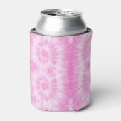 Tiedye Pink Spiral Hippie Tie Dye Blikjeskoeler (Blikje Voorkant)