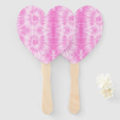 Tiedye Pink Spiral Hippie Tie Dye Handwaaier (Voorkant en achterkant)