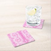 Tiedye Pink Spiral Hippie Tie Dye Kartonnen Onderzetters (Insitu)