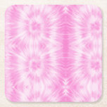Tiedye Pink Spiral Hippie Tie Dye Kartonnen Onderzetters<br><div class="desc">Pastel het patroon van de kleurstof in roze en witte kleur. Roze tiedye shibori hippie spiraalvormig vormgegeven Onderzetter</div>