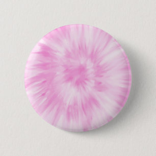 Tiedye Pink Spiral Hippie Tie Dye Ronde Button 5,7 Cm