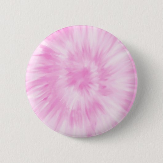 Tiedye Pink Spiral Hippie Tie Dye Ronde Button 5,7 Cm (Voorkant)